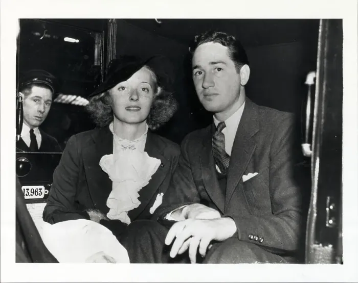 Framed Print : Bette Davis And Harmon Nelson In Car Framed Print : Bette Davis And Harmon Nelson In Car