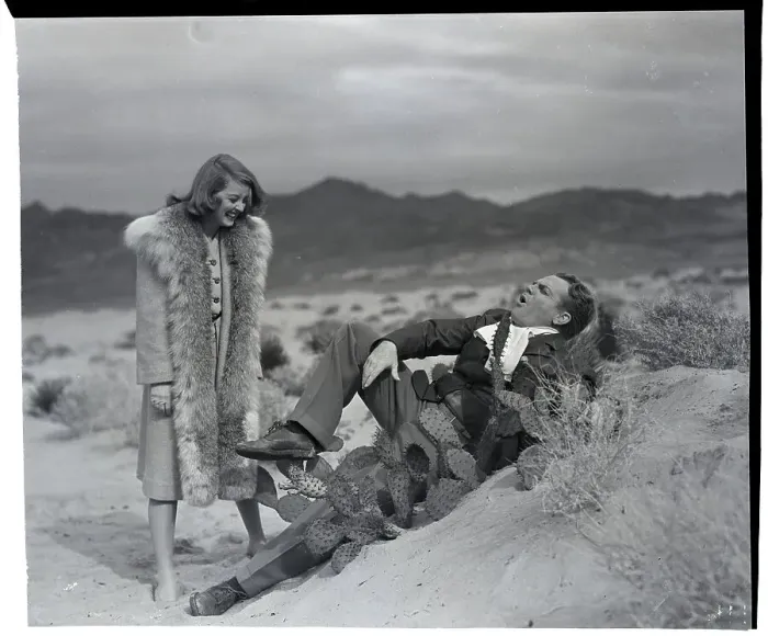 Framed Print : Bette Davis and James Cagney in Death Valley Framed Print : Bette Davis and James Cagney in Death Valley