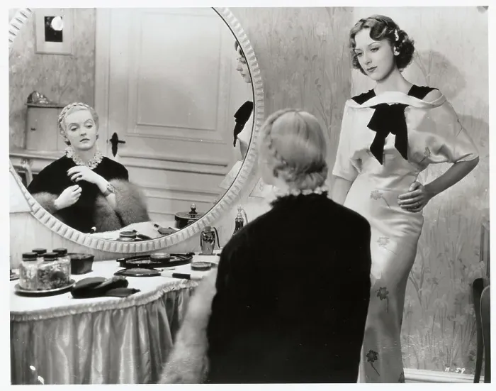 Framed Print : Bette Davis Looking in Mirror Framed Print : Bette Davis Looking in Mirror