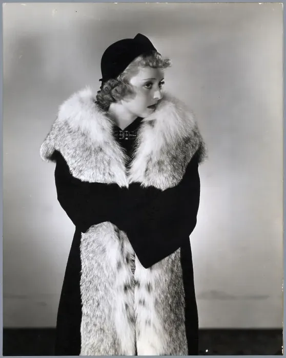 Framed Print : Bette Davis Standing W / Long Fur Stole Framed Print : Bette Davis Standing W / Long Fur Stole
