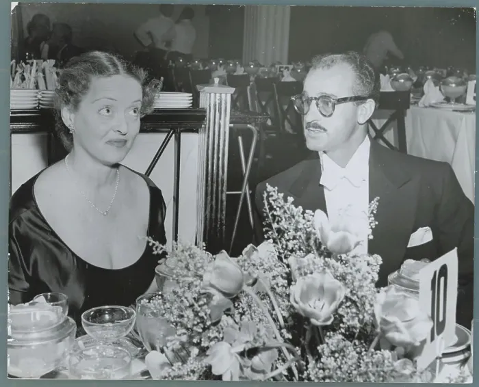 Framed Print : Bette Davis and William Grant Sherry