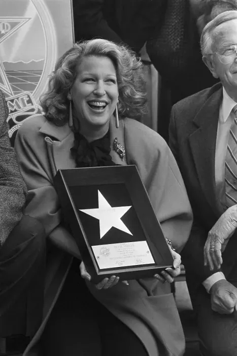 Framed Print : Bette Midler With Star on Hollywood Walk of Fame Framed Print : Bette Midler With Star on Hollywood Walk of Fame