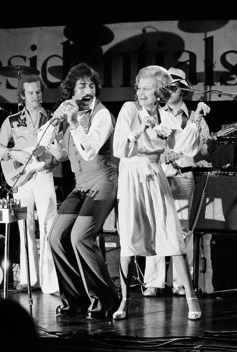 Framed Print : Betty Ford Dancing with Tony Orlando on Stage Framed Print : Betty Ford Dancing with Tony Orlando on Stage