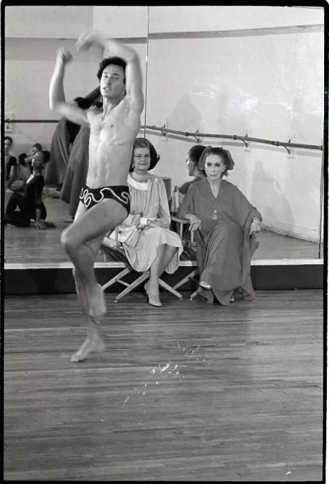 Framed Print : Betty Ford and Martha Graham Watching Martha Delamo Framed Print : Betty Ford and Martha Graham Watching Martha Delamo