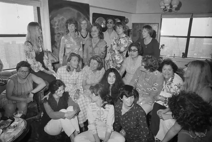 Framed Print : Betty Friedan And Feminists At Her Home Framed Print : Betty Friedan And Feminists At Her Home