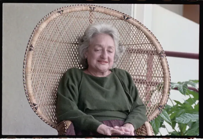 Framed Print : Betty Friedan Relaxing in Chair Framed Print : Betty Friedan Relaxing in Chair