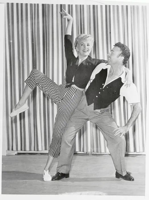 Framed Print : Betty Grable Dancing with Partner Framed Print : Betty Grable Dancing with Partner