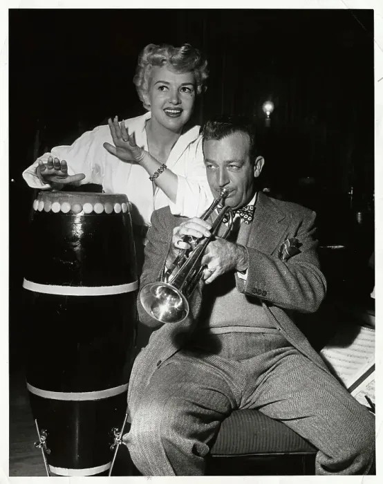 Framed Print : Betty Grable and Her Husband Playing Music Framed Print : Betty Grable and Her Husband Playing Music