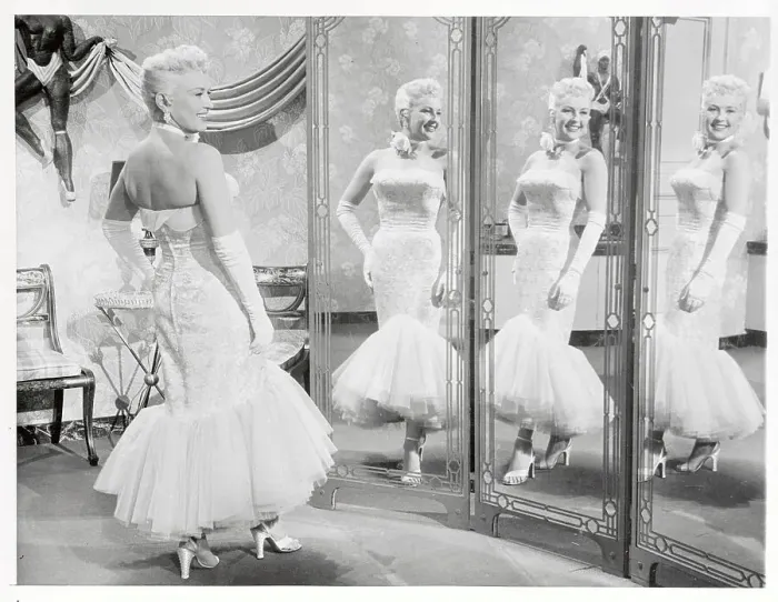 Framed Print : Betty Grable Posing in Mirrors Framed Print : Betty Grable Posing in Mirrors