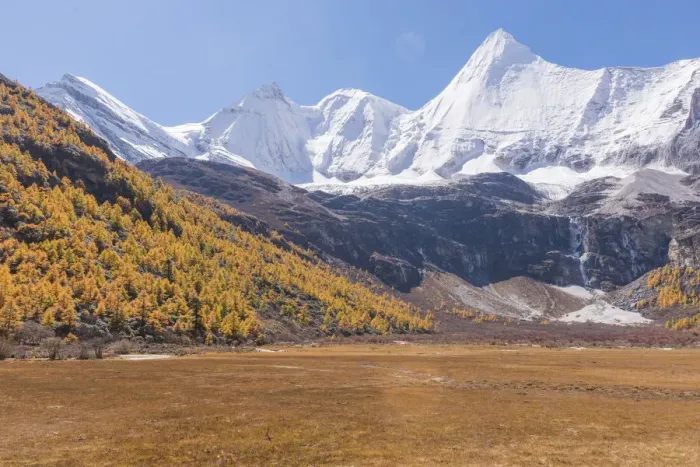Framed Print : Beutiful nature of Colorful autumn in Yading national Framed Print : Beutiful nature of Colorful autumn in Yading national