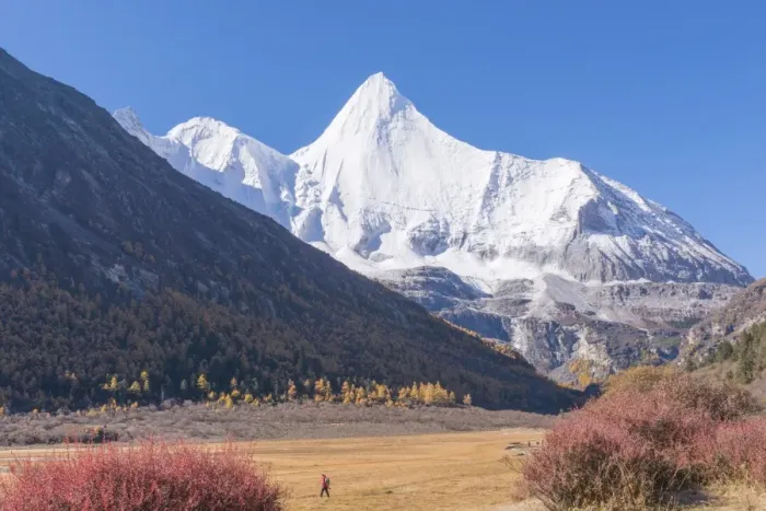 Framed Print : Beutiful nature of Colorful autumn in Yading national