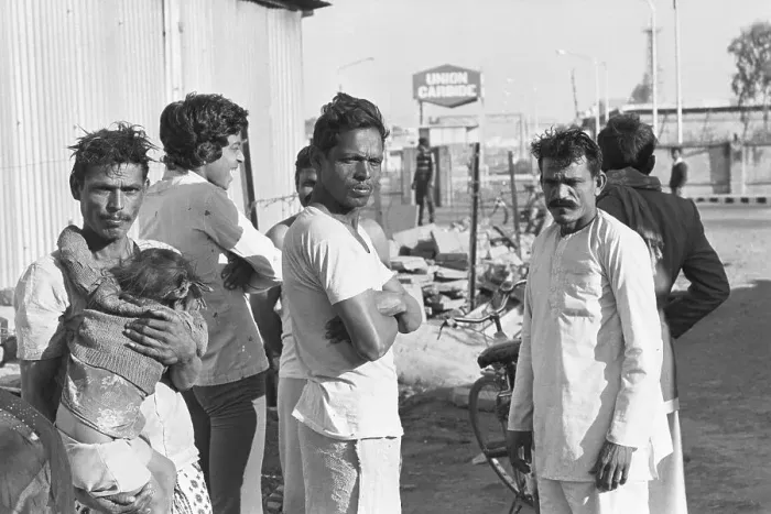 Framed Print : Bhopal Residents at Union Carbide Gate Framed Print : Bhopal Residents at Union Carbide Gate