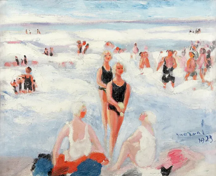 Framed Print : Biarritz, 1923. Found in the Collection of the Private Collection Framed Print : Biarritz, 1923. Found in the Collection of the Private Collection