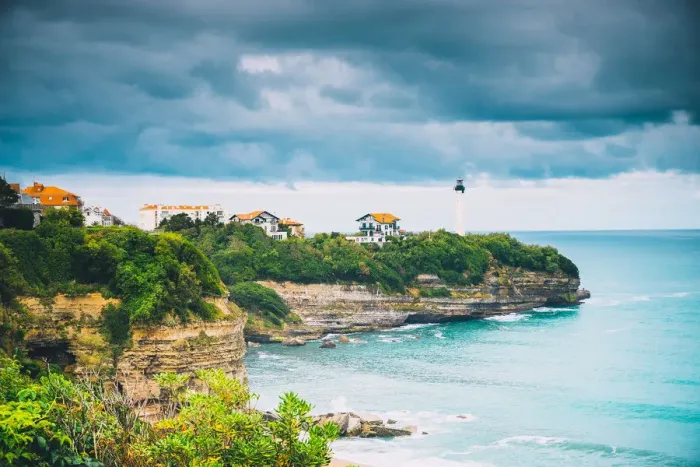 Framed Print : Biarritz lighthouse, Phare de Biarritz, Atlantic Ocean, France Framed Print : Biarritz lighthouse, Phare de Biarritz, Atlantic Ocean, France