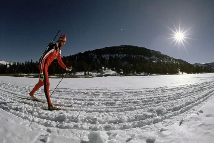 Framed Print : Biathlete Glenn Jobe