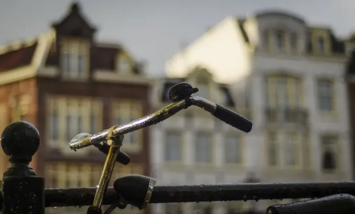 Framed Print : A Bicycle in Amsterdam Framed Print : A Bicycle in Amsterdam