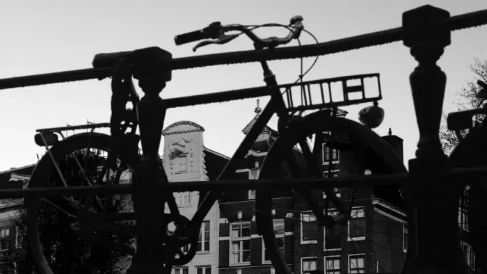 Framed Print : A Bicycle Culture That Moves Amsterdam