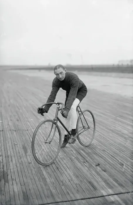 Framed Print : Bicycle Racer on Outdoor Track Framed Print : Bicycle Racer on Outdoor Track