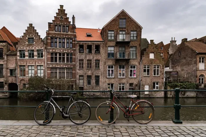 Framed Print : Bicycles in Ghent Framed Print : Bicycles in Ghent