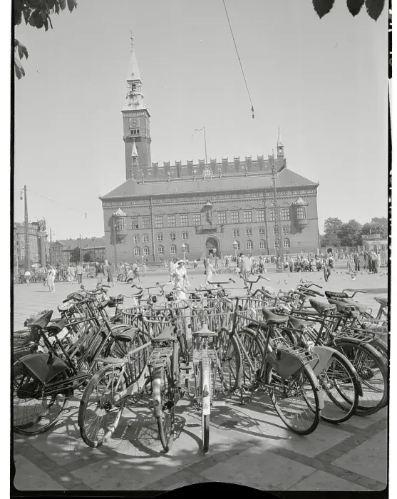 Framed Print : Bicycles Across from Town Hall Site Framed Print : Bicycles Across from Town Hall Site