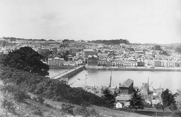 Bideford. General view of Bideford, Devon, circa 1910