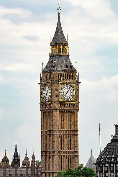 Big Ben London great landmark, the sharpness of the image shows its beautiful details