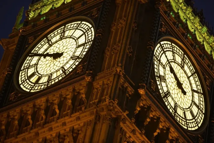Framed Print : Big Ben Illuminated At Night, London, England