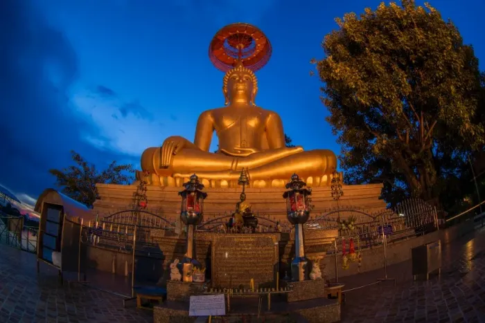 Framed Print : A big buddha statue in Chainat Framed Print : A big buddha statue in Chainat