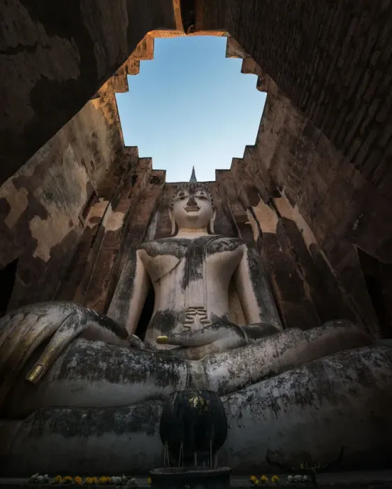 Framed Print : Big Buddha Statute in Sukhothai historical park Framed Print : Big Buddha Statute in Sukhothai historical park