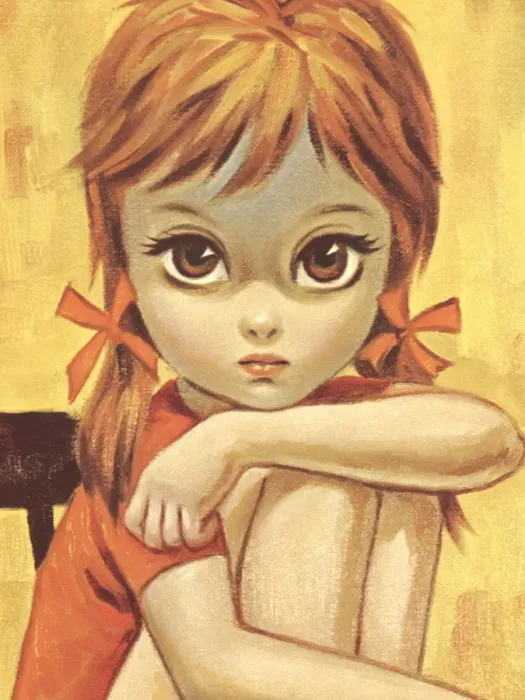 Framed Print : Big-eyed girl Framed Print : Big-eyed girl