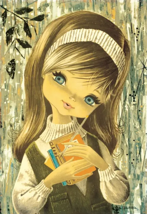 Framed Print : Big-eyed girl Framed Print : Big-eyed girl