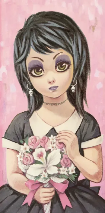 Framed Print : Big-eyed girl