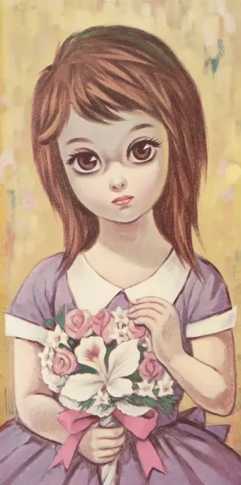 Framed Print : Big-eyed girl Framed Print : Big-eyed girl
