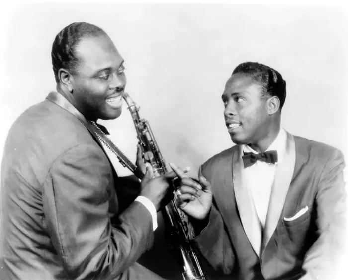 Framed Print : Big Jay McNeely with Little Sonny Warner Framed Print : Big Jay McNeely with Little Sonny Warner
