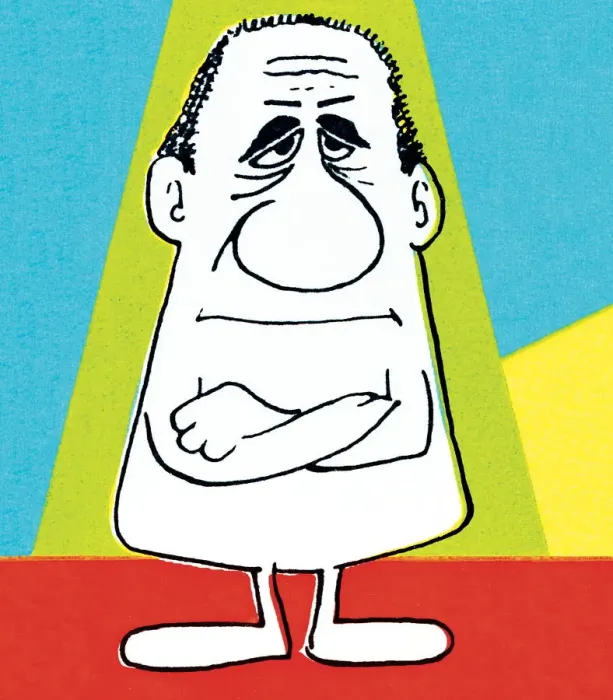 Framed Print : Big nose arms crossed Framed Print : Big nose arms crossed