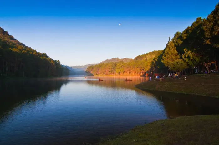 Framed Print : The big pond in Pang Ung