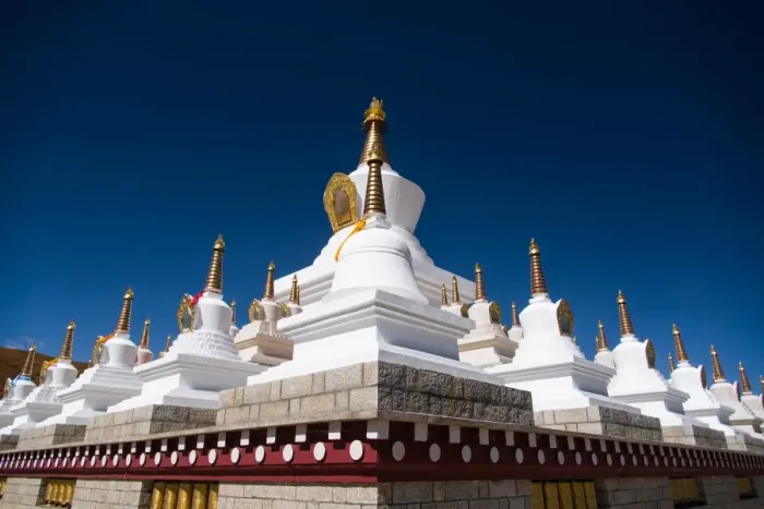 Framed Print : Big Tibetan stupas in Daocheng Framed Print : Big Tibetan stupas in Daocheng