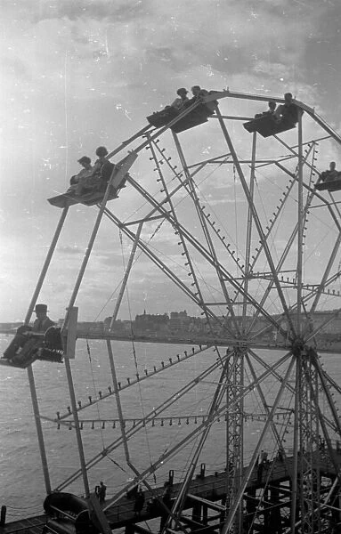 Big Wheel. 12th August 1939: Big Wheel on the Palace Pier, Brighton