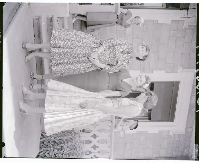 Framed Print : Big Three Wives Posing at Luncheon Framed Print : Big Three Wives Posing at Luncheon