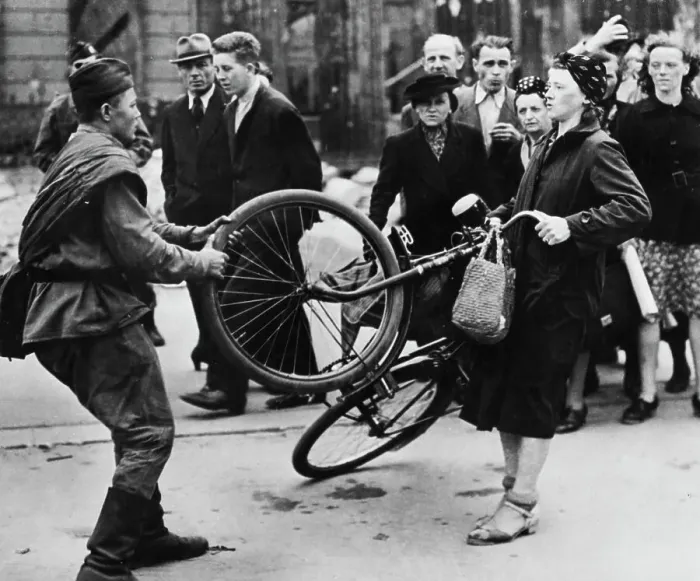 Framed Print : Bike Disagreement Framed Print : Bike Disagreement