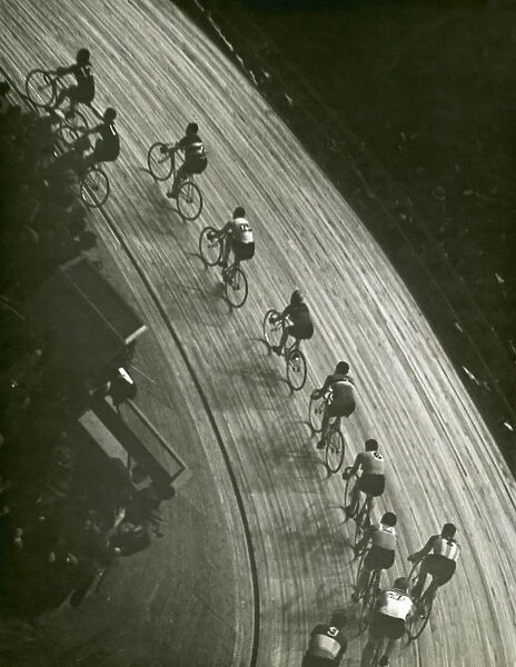 Bike race. UNITED STATES - CIRCA 1950s: Bike race
