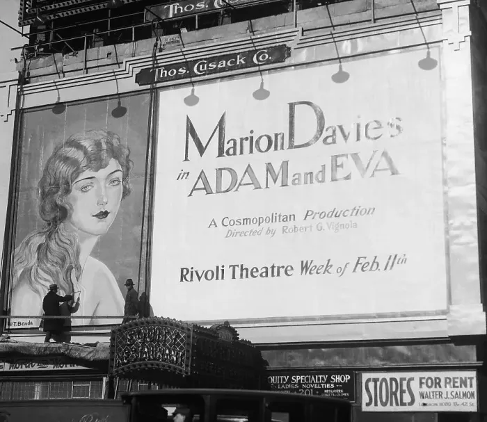 Framed Print : Billboard for 1923 Silent Movie Adam And Eva Framed Print : Billboard for 1923 Silent Movie Adam And Eva