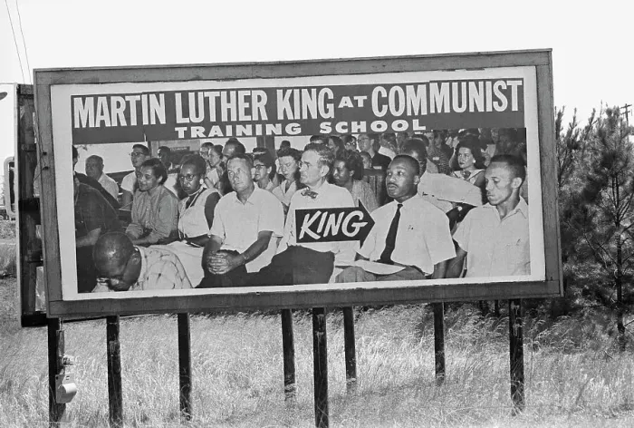 Framed Print : Billboard Targeting Dr. Martin Luther King, Jr Framed Print : Billboard Targeting Dr. Martin Luther King, Jr