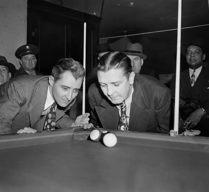 Framed Print : Billiard Players Staring At Pool Balls