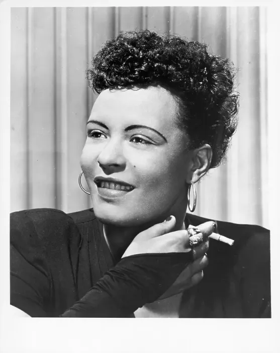 Framed Print : Billie Holiday With A Cigarette