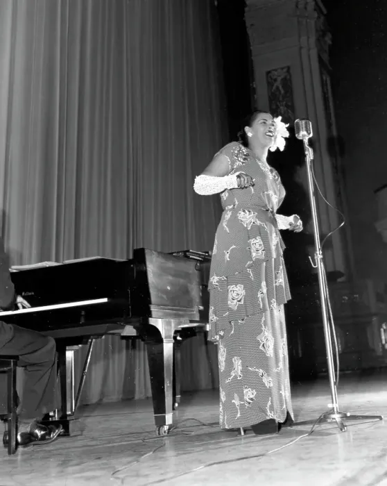 Framed Print : Billie Holiday On Stage Framed Print : Billie Holiday On Stage