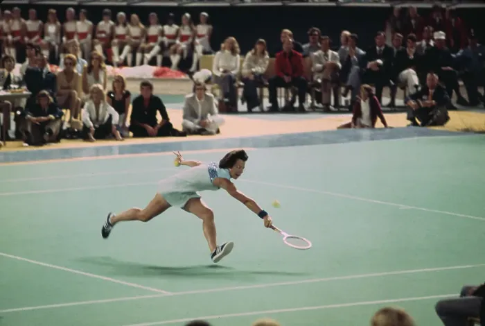Framed Print : Billie Jean King In Battle Of The Sexes match Framed Print : Billie Jean King In Battle Of The Sexes match