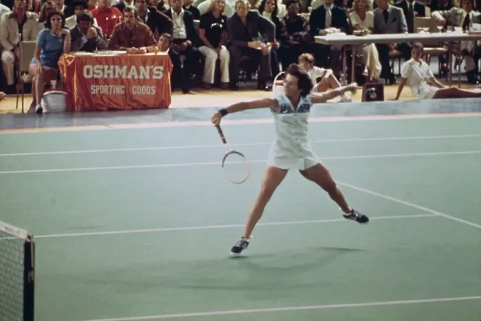 Framed Print : Billie Jean King In Battle Of The Sexes Match Framed Print : Billie Jean King In Battle Of The Sexes Match