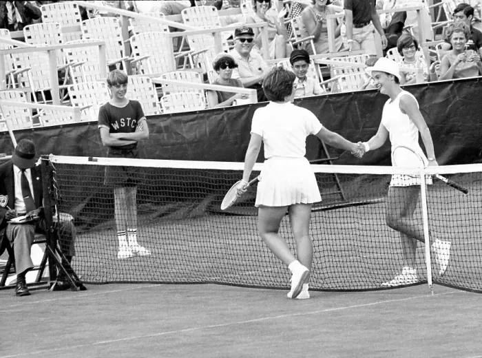 Framed Print : Billie Jean King and Kerry Melville Framed Print : Billie Jean King and Kerry Melville