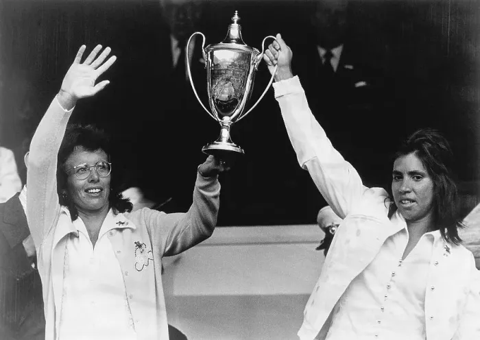 Framed Print : Billie Jean King and Rosie Casals Framed Print : Billie Jean King and Rosie Casals